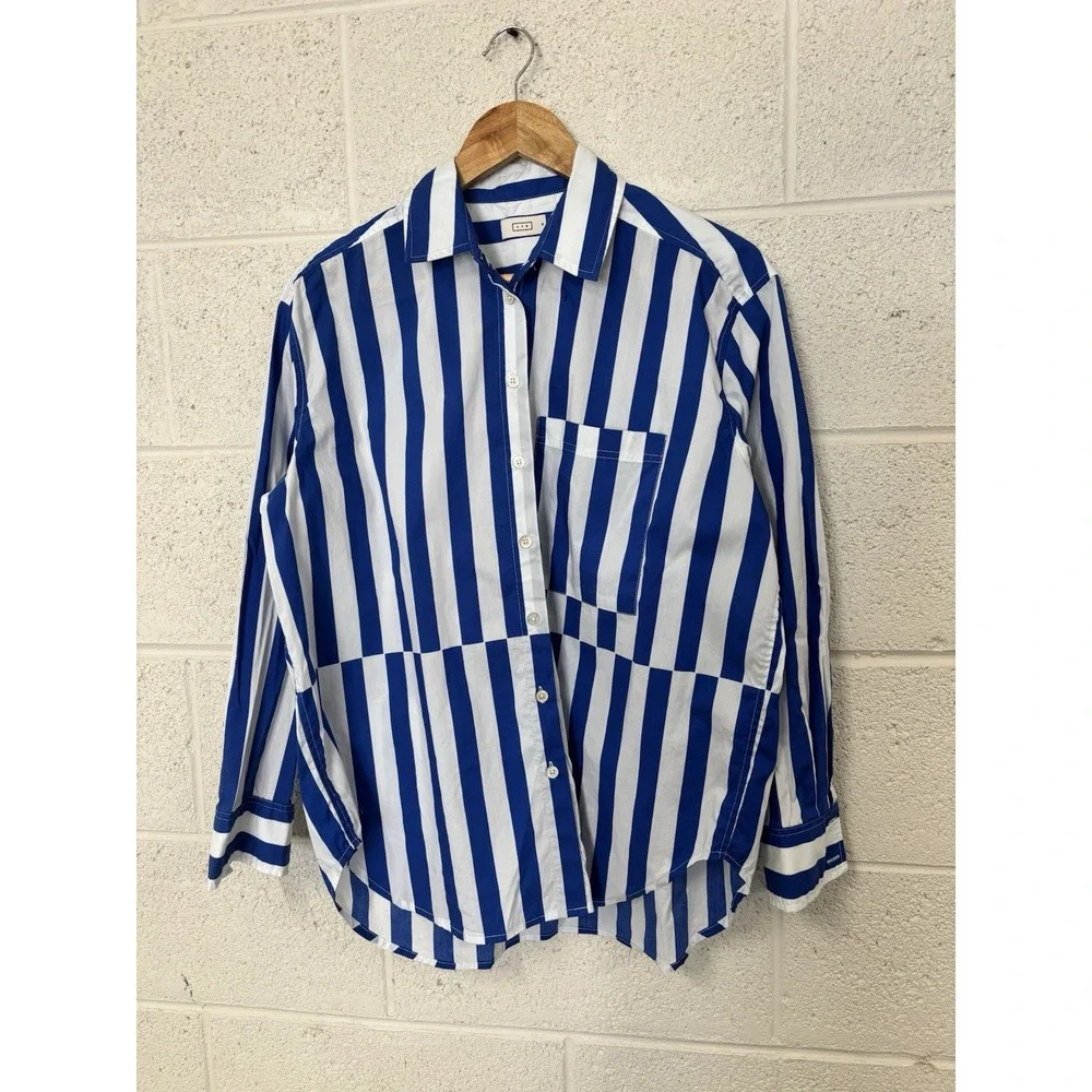 AYR The Deep End Button Down Shirt Women's Medium Retail $145